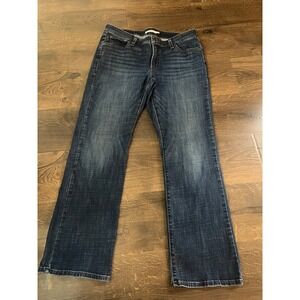 Levis 415 Classic Bootcut Jeans Womens 16W Dark Wash Denim WaterLess‎ 30 Inseam